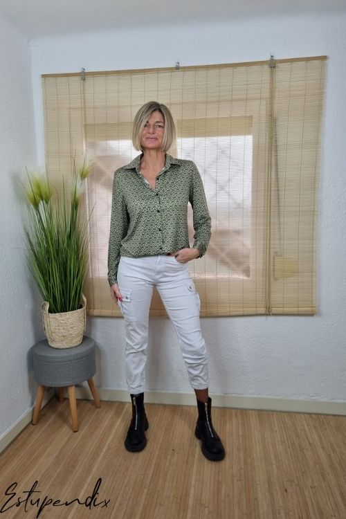 PANTALÓN CARGO BLANCO